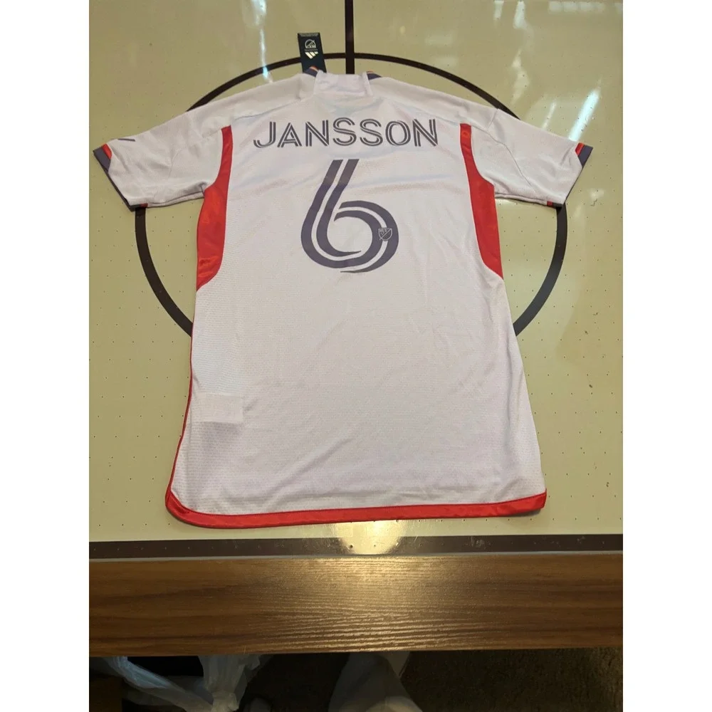 Adidas Orlando City SC 2024 2025 Authentic Away Jersey Jansson 6 Mens XS White